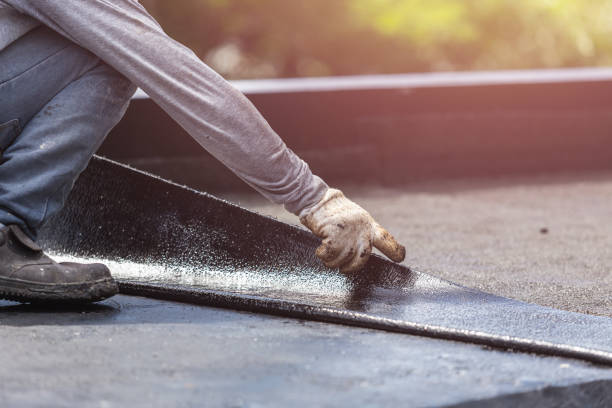 Professional Waterproofing technician working in Hubbardston, MI